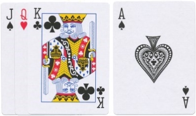 Card values ten and ace