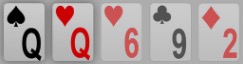A pair of poker hands