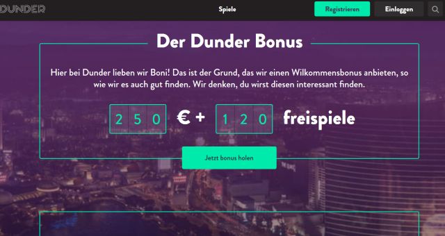 Dunder Casino Preview